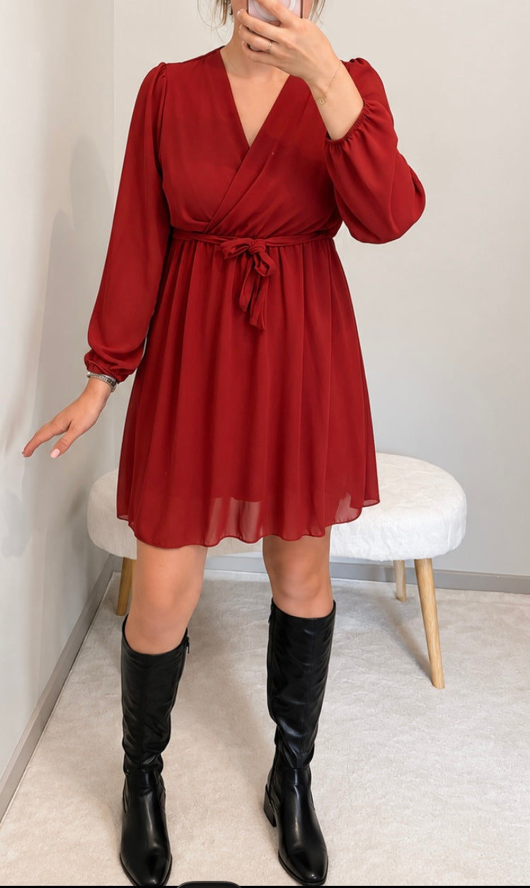 Robe courte Terracotta